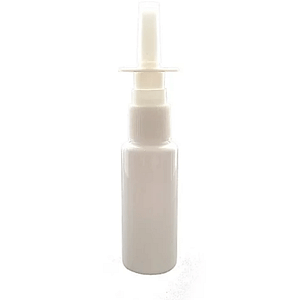 Plastic vertical nasal spray bottle for use with colloidal nano silver