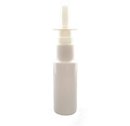 Plastic vertical nasal spray bottle for use with colloidal nano silver